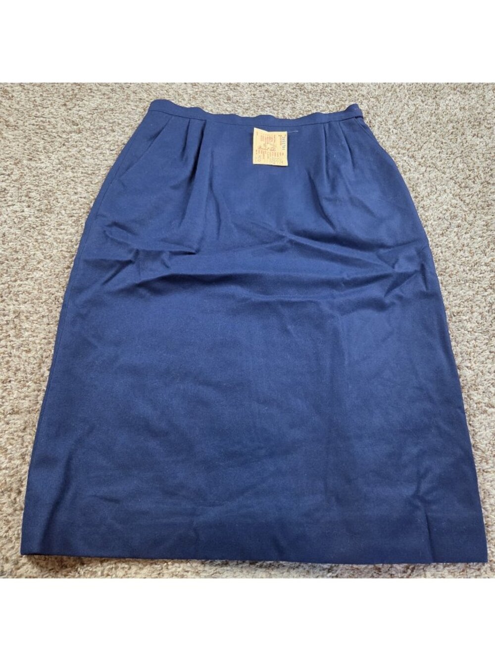 Vintage Pendleton Skirt Womens 12 Blue 100% Virgin Wool A-Line Made in USA